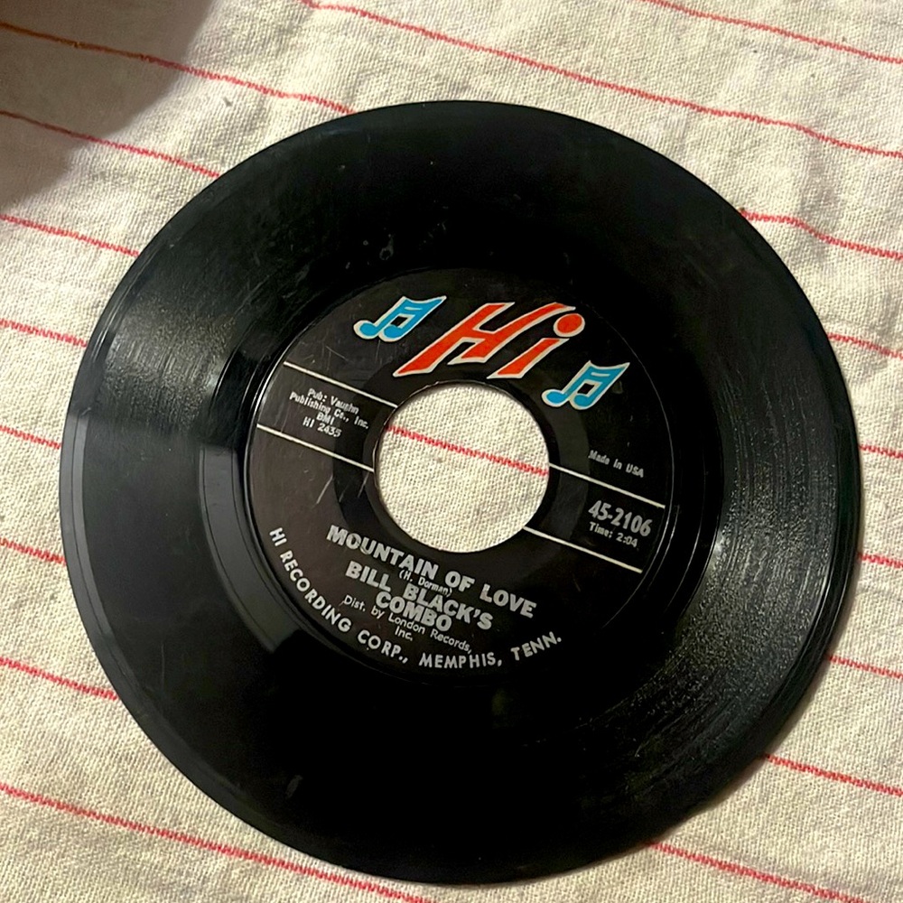 Bill Black’s Combo vintage vinyl record 45 rpm